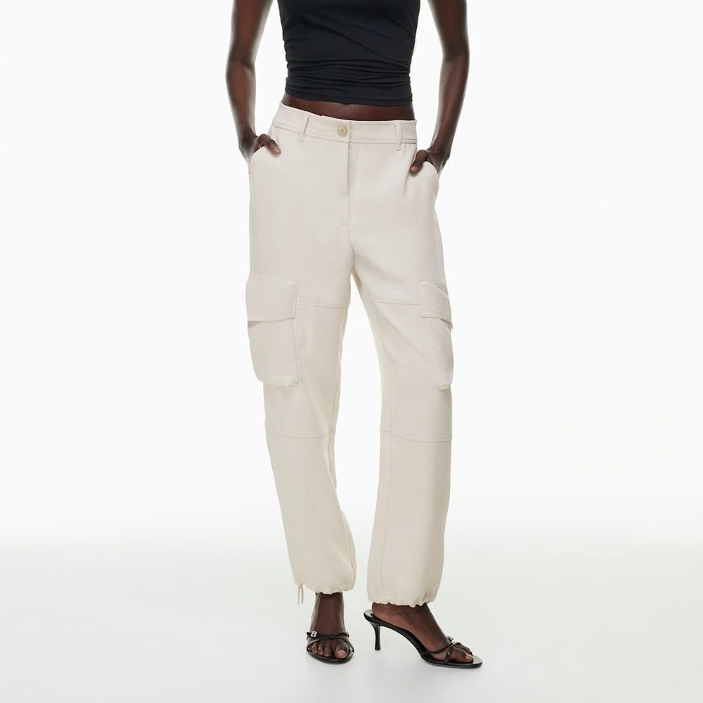 ARITZIA Wilfred Project Cargo Pants in cream size 12
